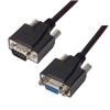 优良型模制D-Sub 线缆, DB9 公头 / DB9 母头, 5.0 ft / 1.5 m, 黑色的图片