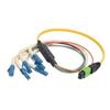 MPO公头/6条柔性LC扇出，6芯光纤带，9/125单模，OFNR护套，黄，5米的图片