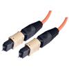 MPO w/ pins to MPO w/ pins, 12 Fiber Ribbon, OM1 62.5/125 Multimode, OFNR Jacket, Orange, 5.0m的图片