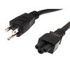 Laptop Power Cord - NEMA 5-15P to C5 - 10 Amp - 4 FT - Black的图片