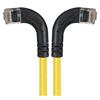 6类直角型RJ45以太网跳线，直角左出线/直角右出线，黄，3英尺（0.9米）的图片